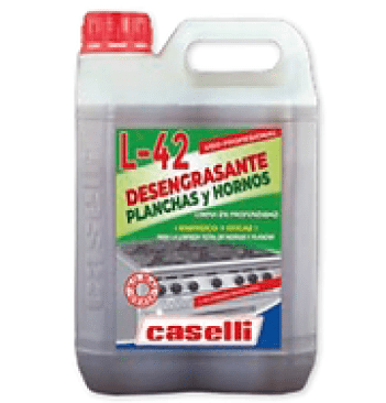 Limpieza de Pisos - L-42 Desengrasante planchas y hornos Caselli